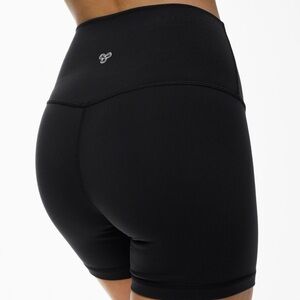 TNA High-Waisted Black Biker Shorts